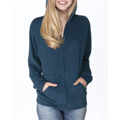 Next Level Adult Sueded Full-Zip Hoody - Dark/All