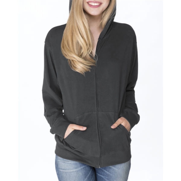 Next Level Adult Sueded Full-Zip Hoody - Dark/All