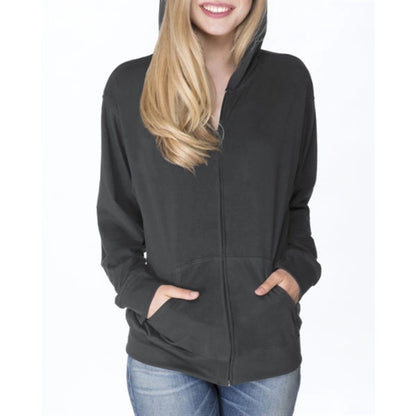 Next Level Adult Sueded Full-Zip Hoody - Dark/All