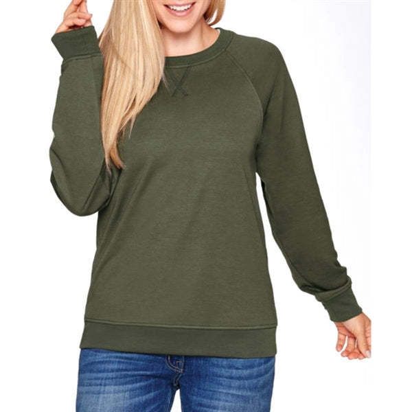 Next Level Adult French Terry Raglan Crew