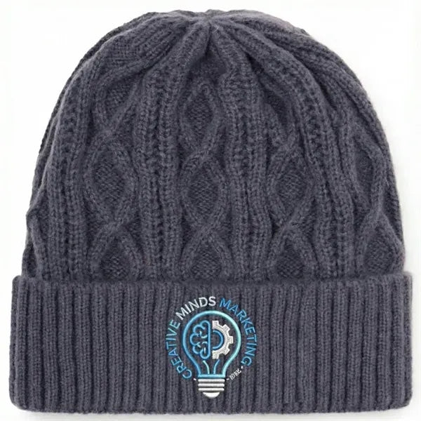 Custom Cable Knit Beanies