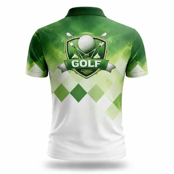 Full Color 3 Button Birdseye Mesh Polo shirt