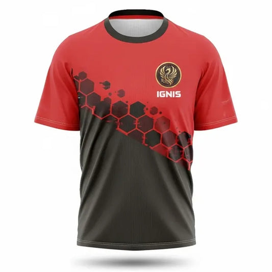 Unisex Full Color 150G Pinhole Mesh Short Sleeve T-Shirt