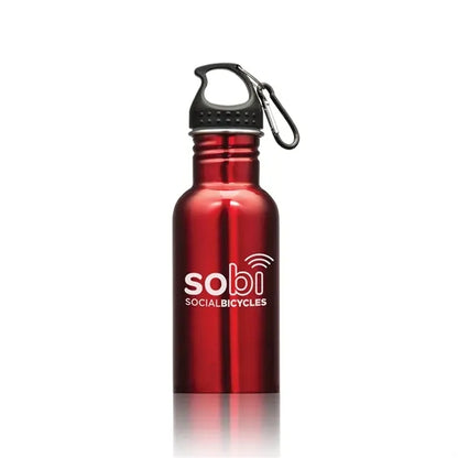 Wide Mouth Bottle with Carabiner - 16oz