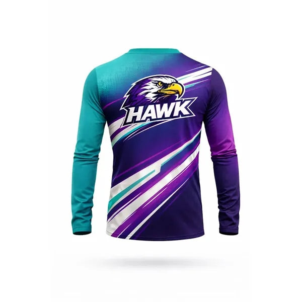 Hole Mesh Sublimated Long Sleeve T Shirt Unisex