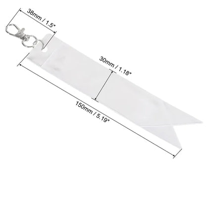 PVC Safety Reflector Tag Keychain