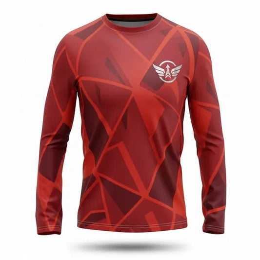Men's Full Color UPF Mesh Long Sleeve T-Shirt