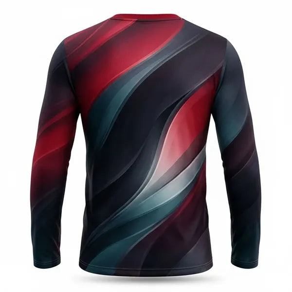 Unisex Spun Polyester Long Sleeve T-Shirt Sublimated