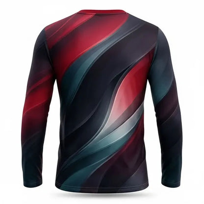 Unisex Spun Polyester Long Sleeve T-Shirt Sublimated