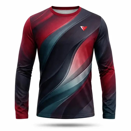 Unisex Spun Polyester Long Sleeve T-Shirt Sublimated