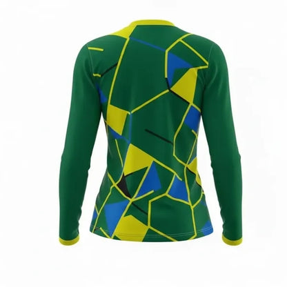 Women Long Sleeve Jacquard T Shirt Sublimated