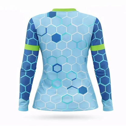 Women's Pinhole Mesh Long Sleeve T Shirt Sublimated