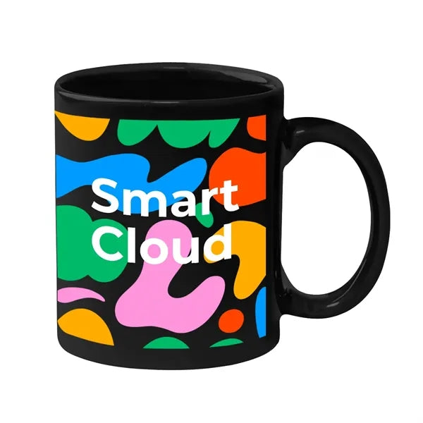 11 Oz. Full Color Hughes Stoneware Mug With C-Handle