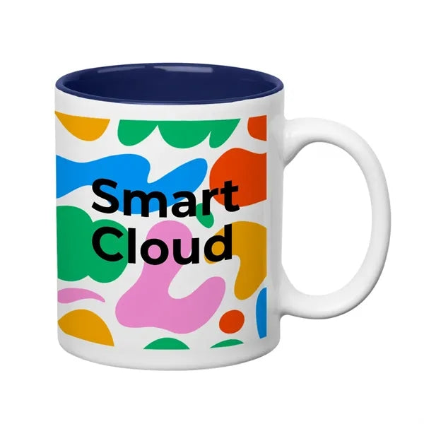 11 Oz. Full Color Hughes Stoneware Mug With C-Handle