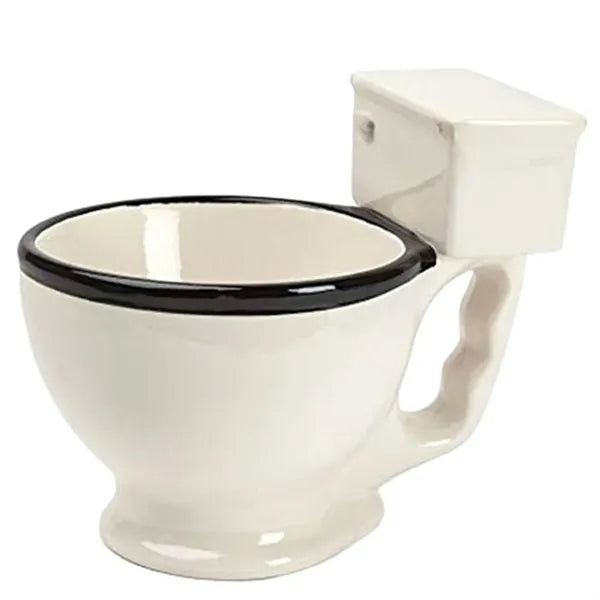 10oz Toilet Shaped Ceramic Mug w/ Handle