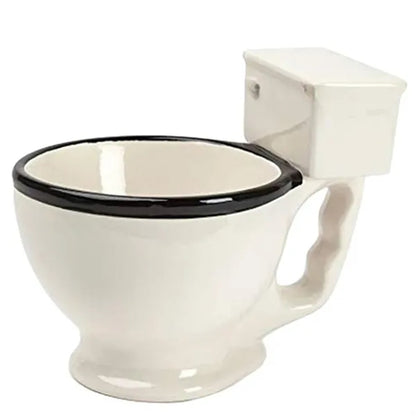 10oz Toilet Shaped Ceramic Mug w/ Handle