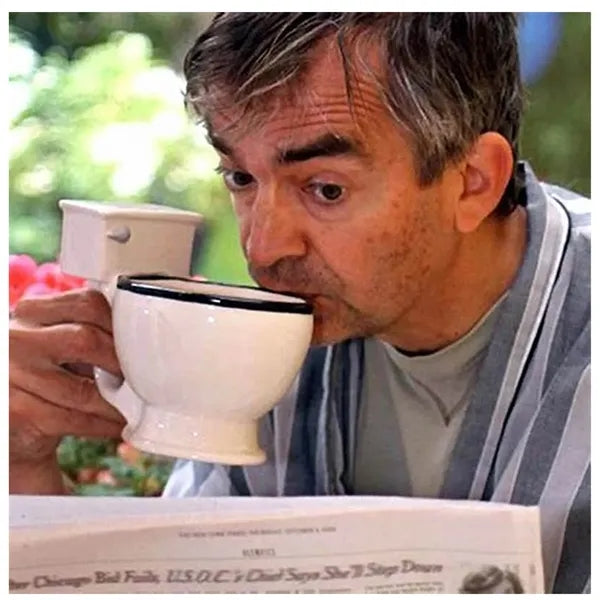 10oz Toilet Shaped Ceramic Mug w/ Handle