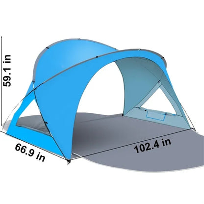 Dual Zipper Doors UV Protection Beach Tent