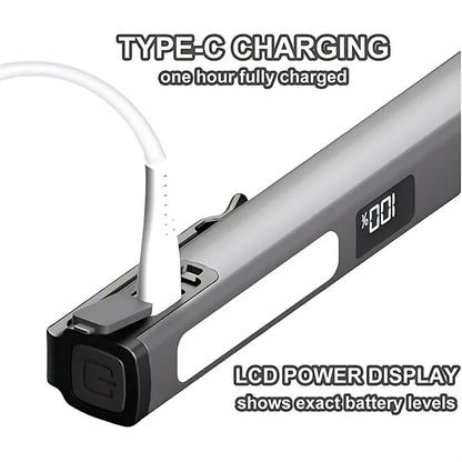 USB Rechargeable Pen Flashlight w/ Clip - Multi-Use Design