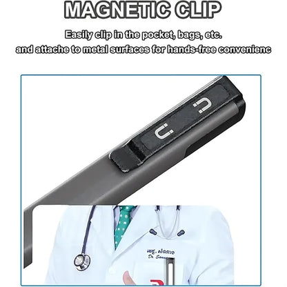 USB Rechargeable Pen Flashlight w/ Clip - Multi-Use Design