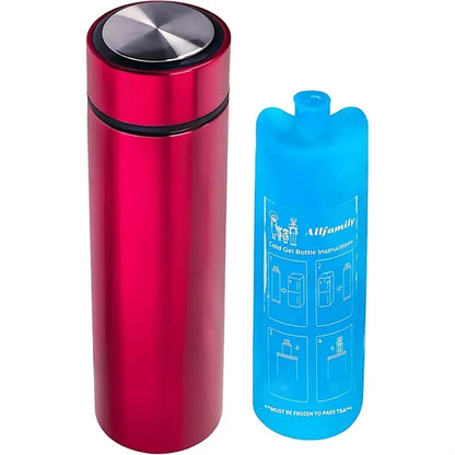 Portable Insulin Cooler Cup - Stainless Steel Travel Case