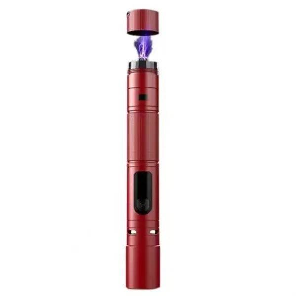 Rechargeable Tactical LED Flashlight w/ Arc Lighter & Alarm