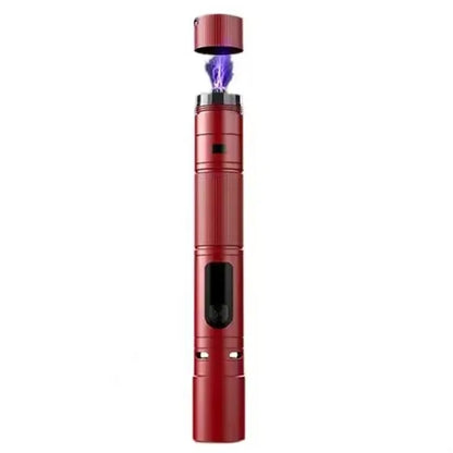 Rechargeable Tactical LED Flashlight w/ Arc Lighter & Alarm