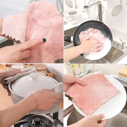 Thick Microfiber Dish Cloth - Absorbent & Scratch-Free