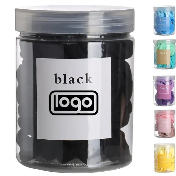 50pcs Seamless Elastic Hair Ties - Bulk Pack for Daily Use