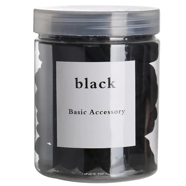 50pcs Seamless Elastic Hair Ties - Bulk Pack for Daily Use