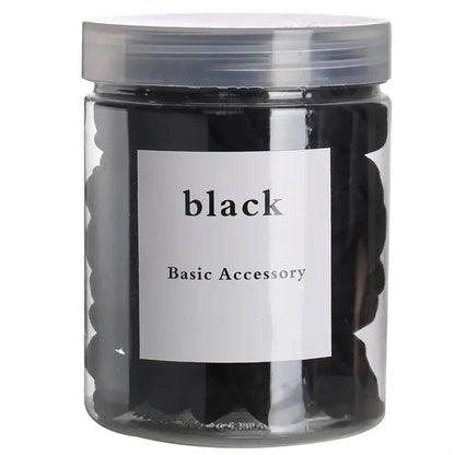50pcs Seamless Elastic Hair Ties - Bulk Pack for Daily Use