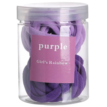 50pcs Seamless Elastic Hair Ties - Bulk Pack for Daily Use