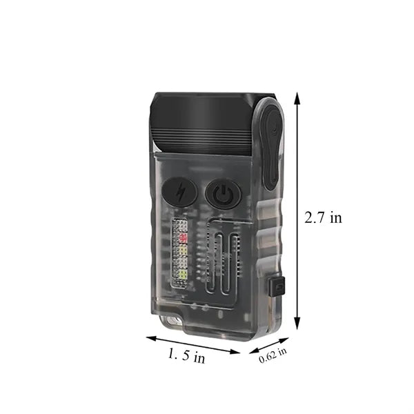 Adjustable Aluminum EDC Flashlight w/ Magnetic Base