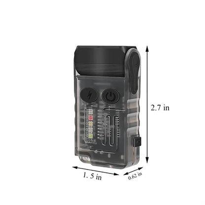 Adjustable Aluminum EDC Flashlight w/ Magnetic Base