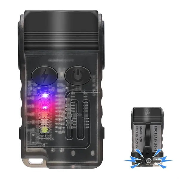 Adjustable Aluminum EDC Flashlight w/ Magnetic Base