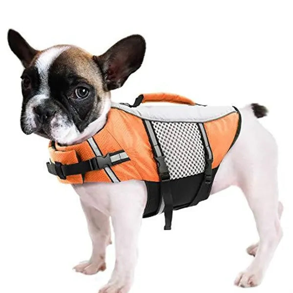 Dogs Reflective Adjustable Swimming Life Jacket