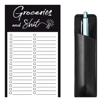Magnetic Memo Notepad w/ Pen Holder