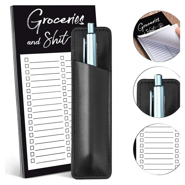 Magnetic Memo Notepad w/ Pen Holder