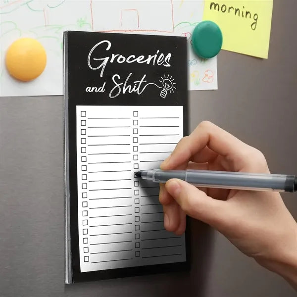Magnetic Memo Notepad w/ Pen Holder
