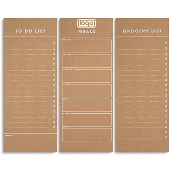 3 Pack Tear Off Magnetic Notepad Set