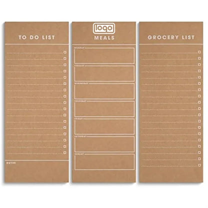 3 Pack Tear Off Magnetic Notepad Set