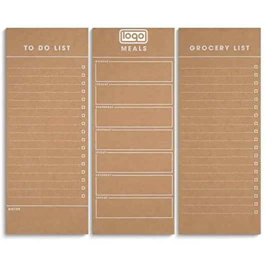 3 Pack Tear Off Magnetic Notepad Set