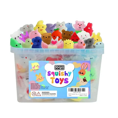 80PCS Animal Stress Relief Squishy Toys Set