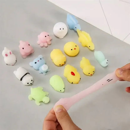 80PCS Animal Stress Relief Squishy Toys Set