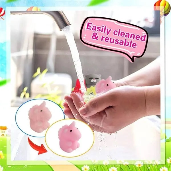 80PCS Animal Stress Relief Squishy Toys Set