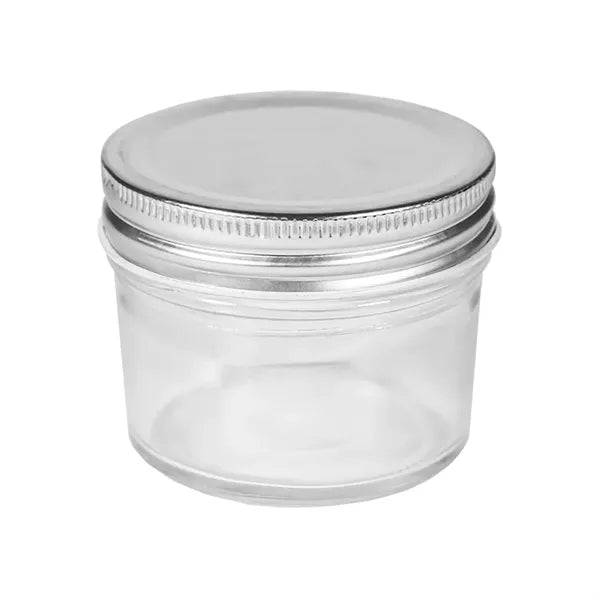 4oz Leakproof Clear Glass Storage Jar w/ Lid
