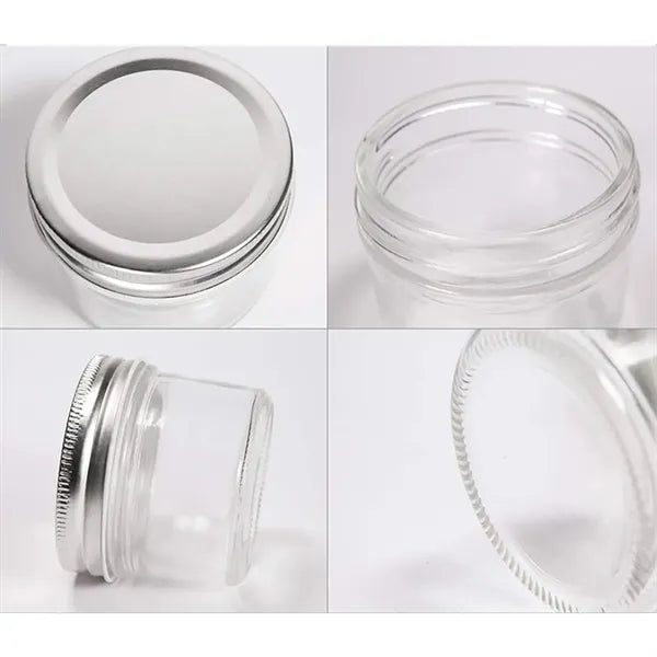 4oz Leakproof Clear Glass Storage Jar w/ Lid