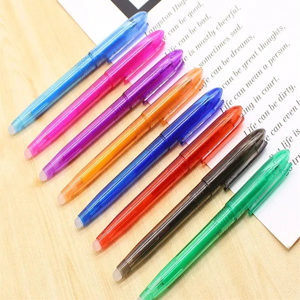 Colorful Retractable Erasable Gel Pens
