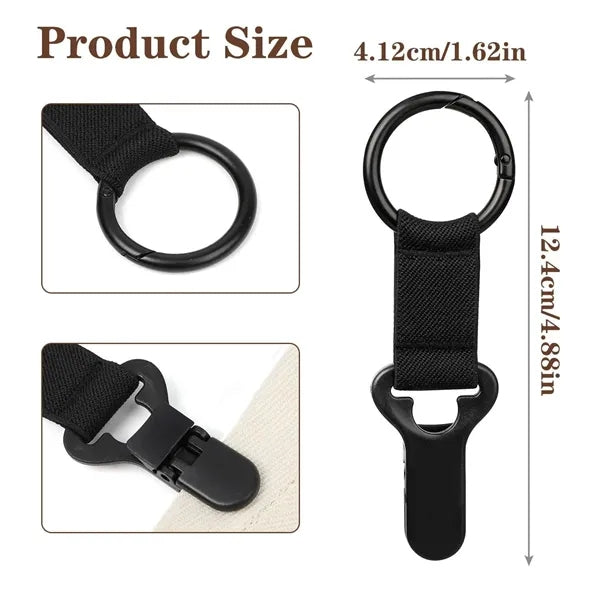 2PCS Portable Metal Hat Clips