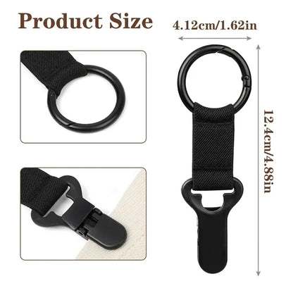 2PCS Portable Metal Hat Clips